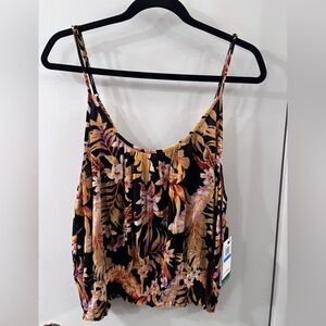 Y2K Rip Curl Floral Viscose Camisole